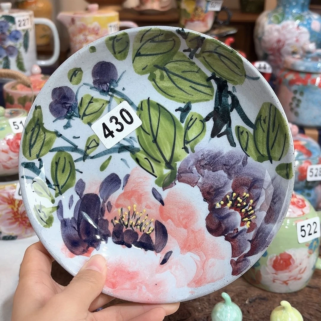 景德镇手绘高温釉下彩陶瓷茶具