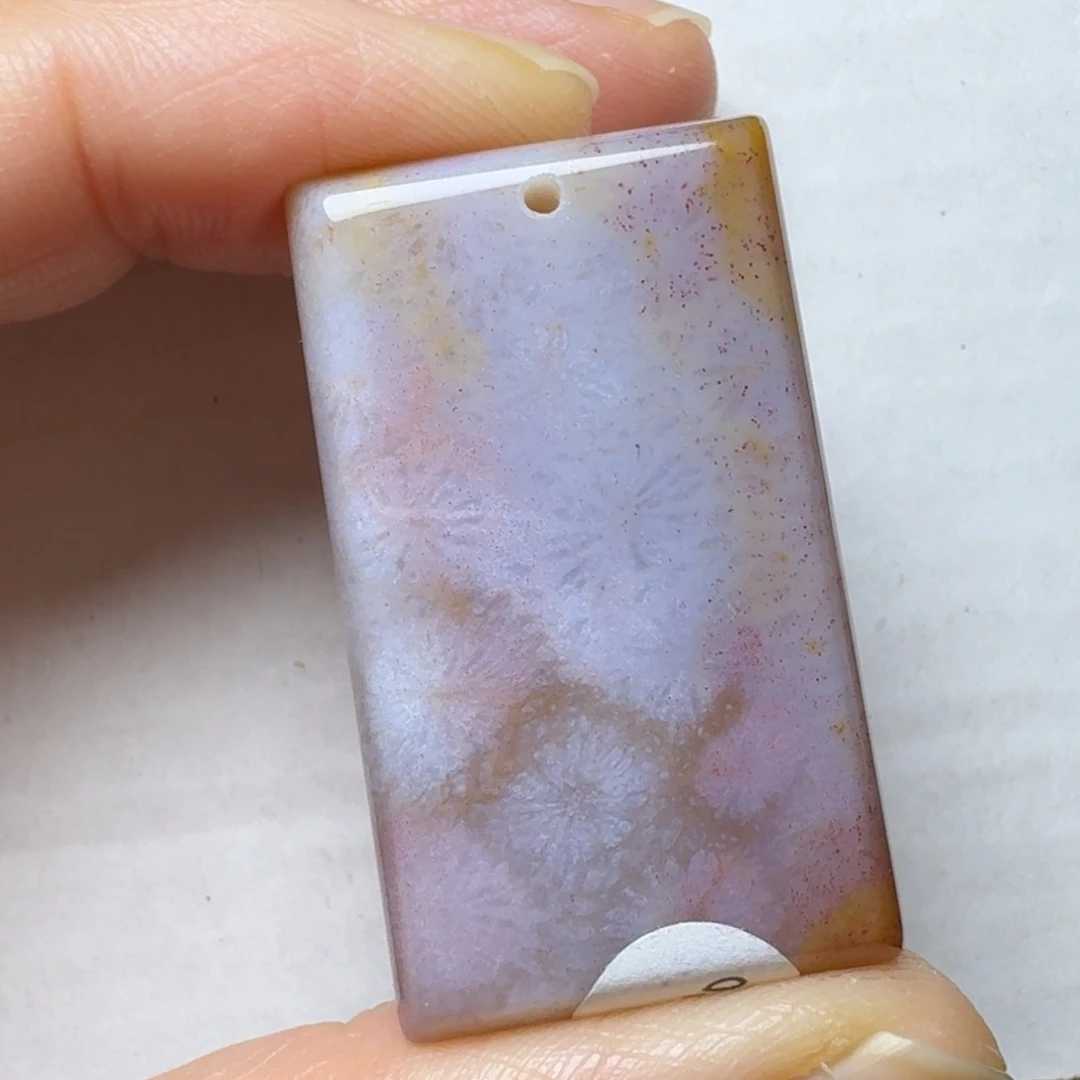 硅化玉冰彩花，可盘未镶嵌