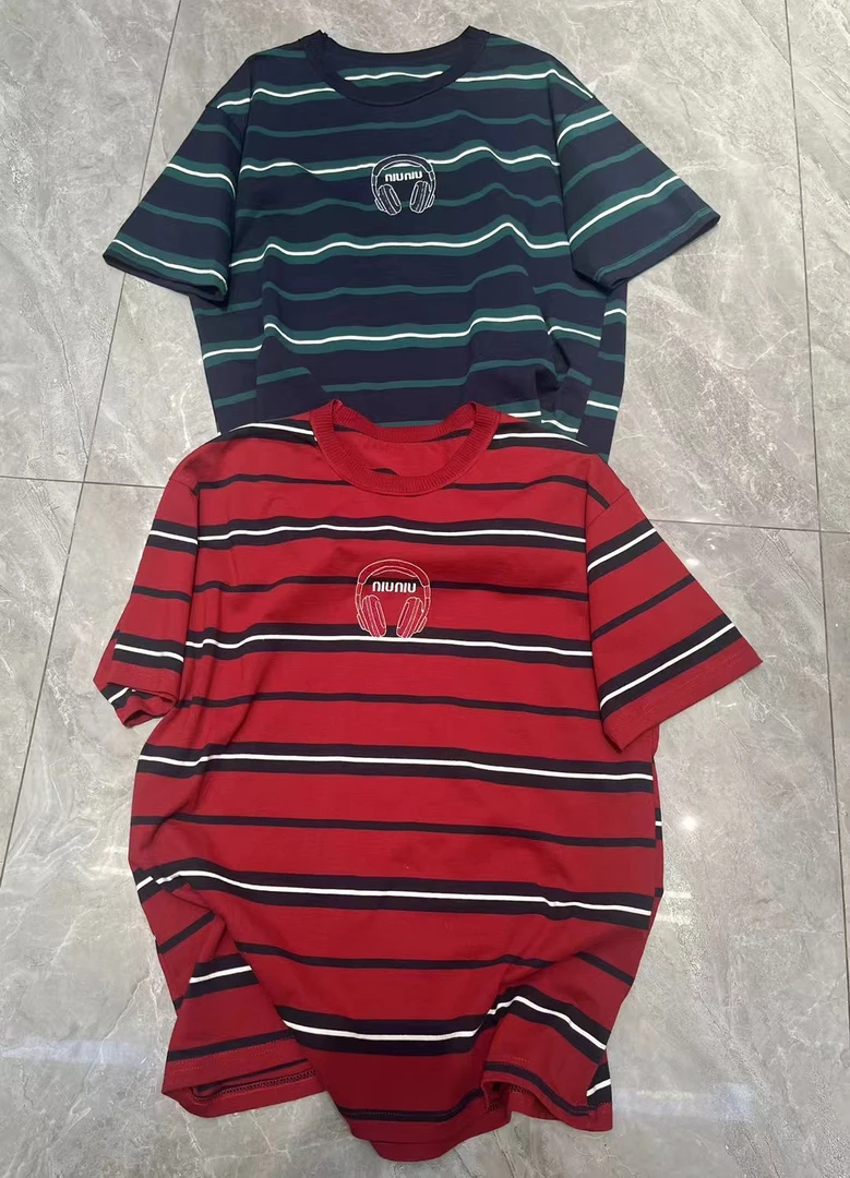 潮牌韩版春款条纹时尚女装上衣