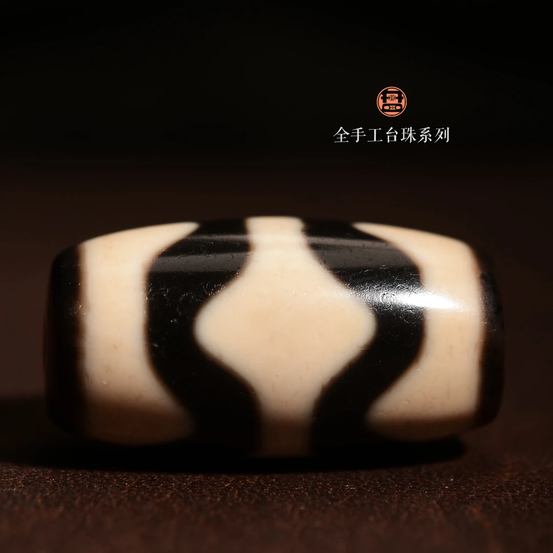 聚缘 K手工定制锁骨链（现代染色玛瑙缠丝玛瑙双牙天珠制品）