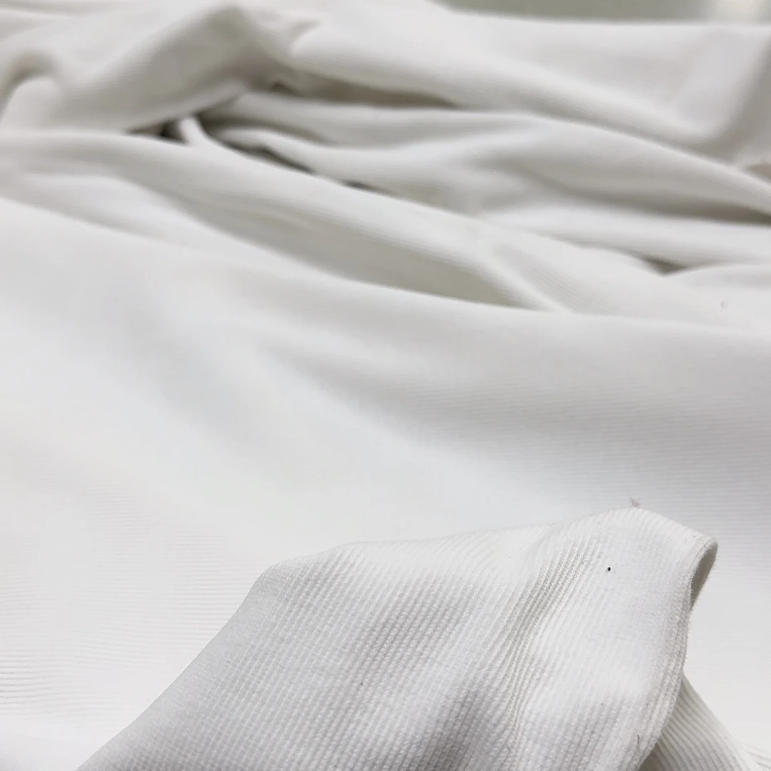 棉260号白色2/2罗纹一米