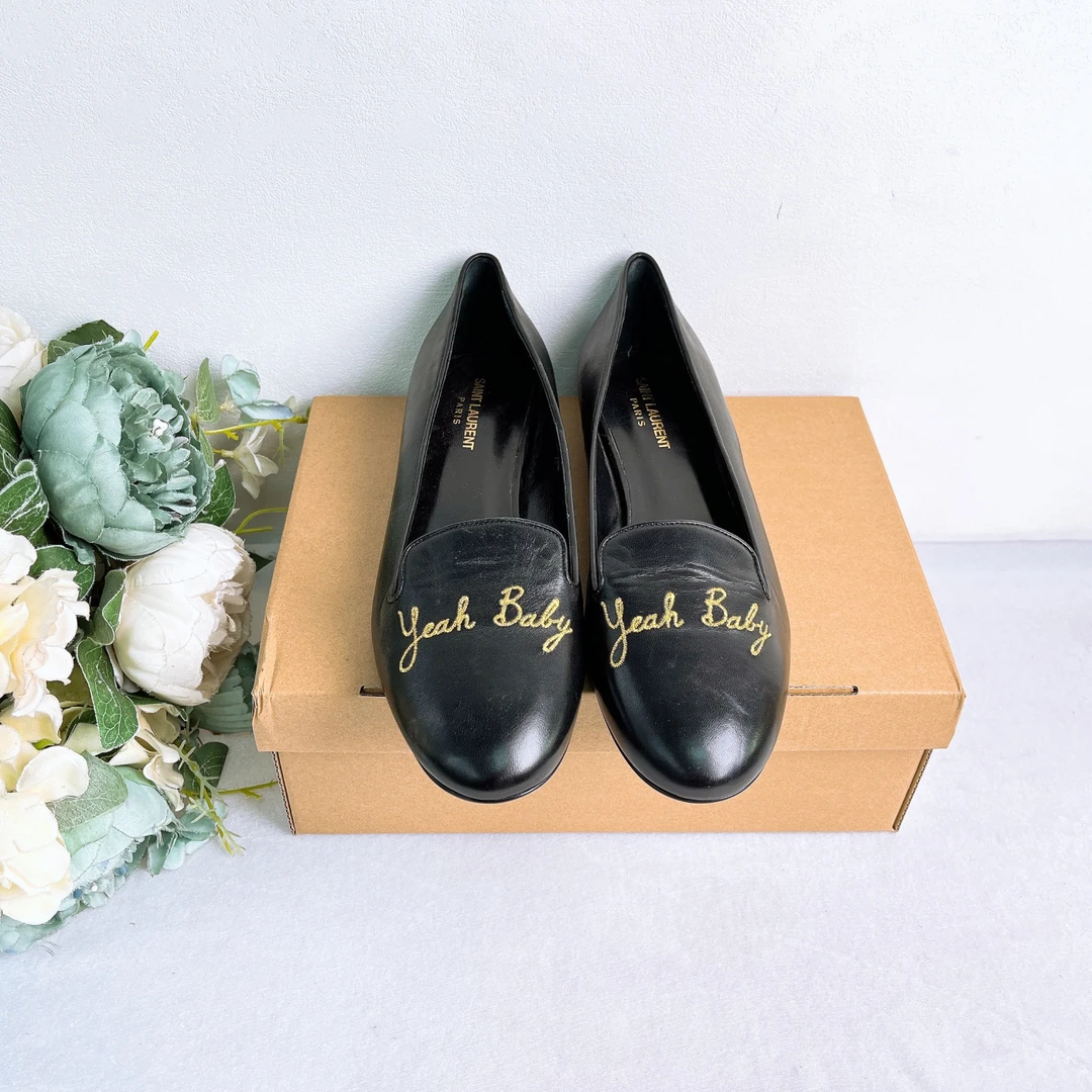 未使用 YSL/圣罗兰 平底鞋/40码/XspA4541