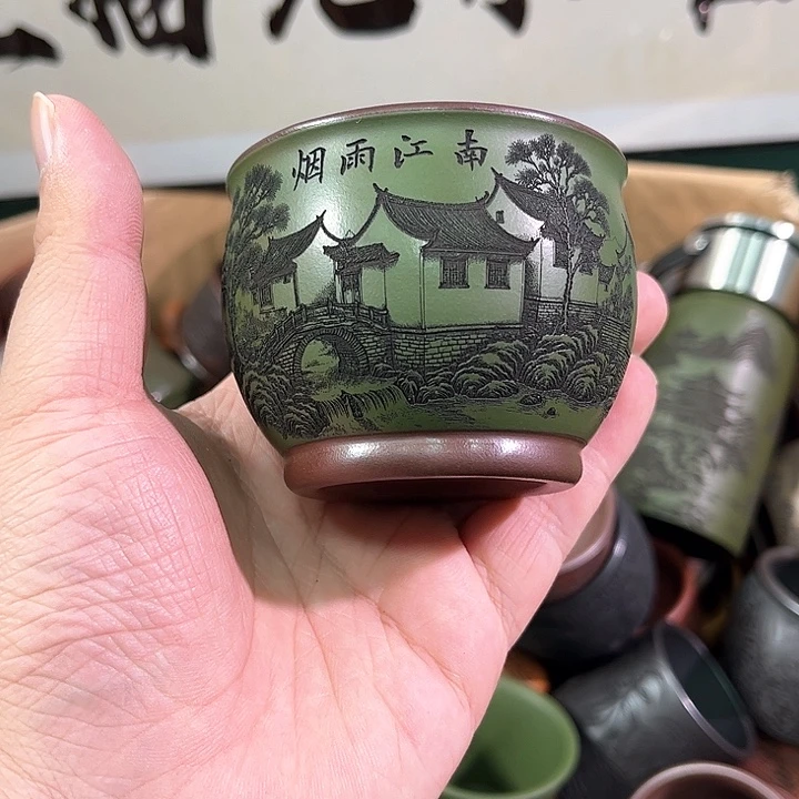 茶杯紫砂全手工紫砂主人杯