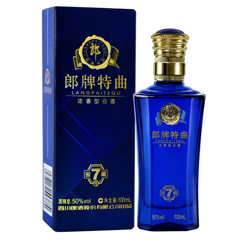 郎酒郎牌特曲窖藏7号小酒版 浓香型白酒 100ml50度