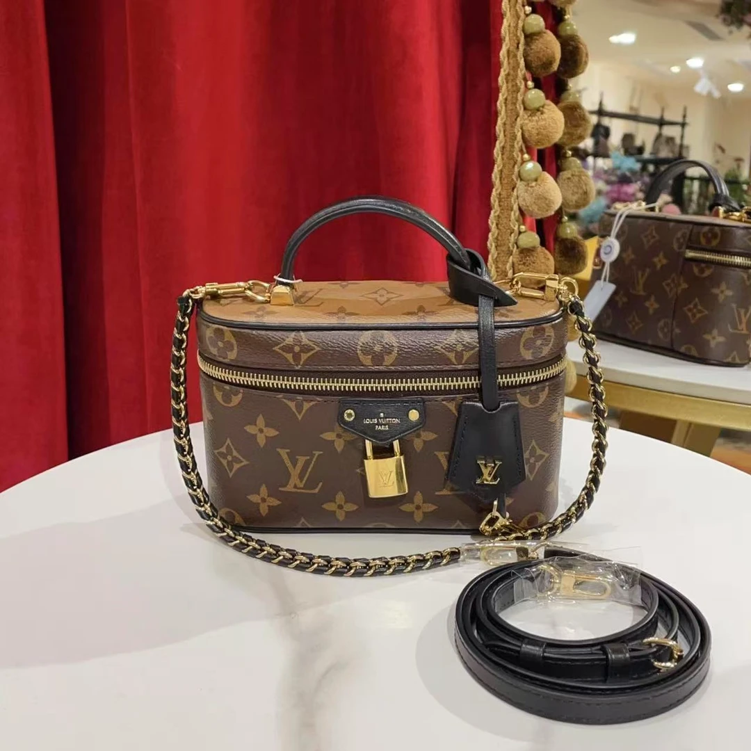 95新 LouisVuitton/路易威登 GGS新款化妆包老花金扣单34702832