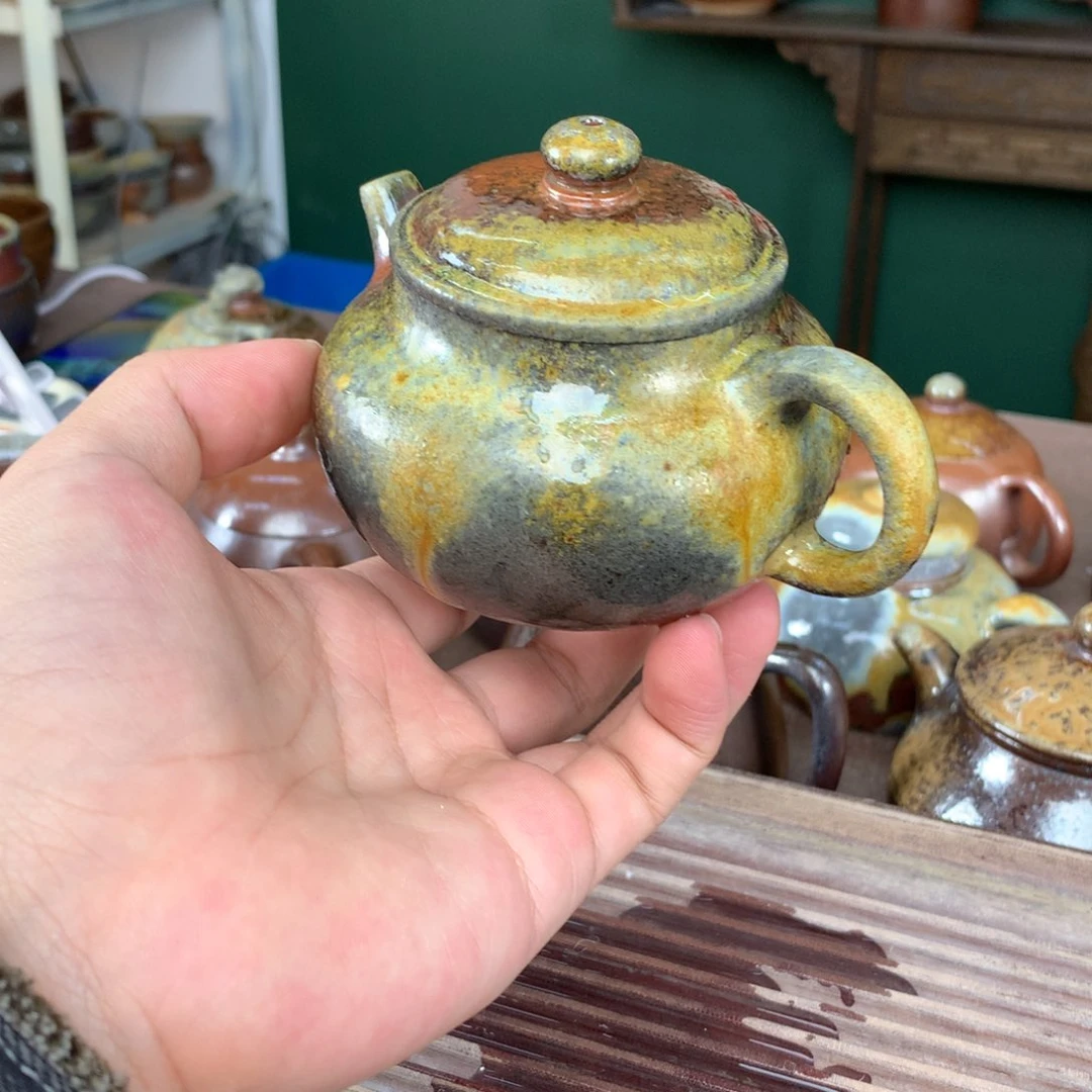 紫砂茶壶纯自然柴烧