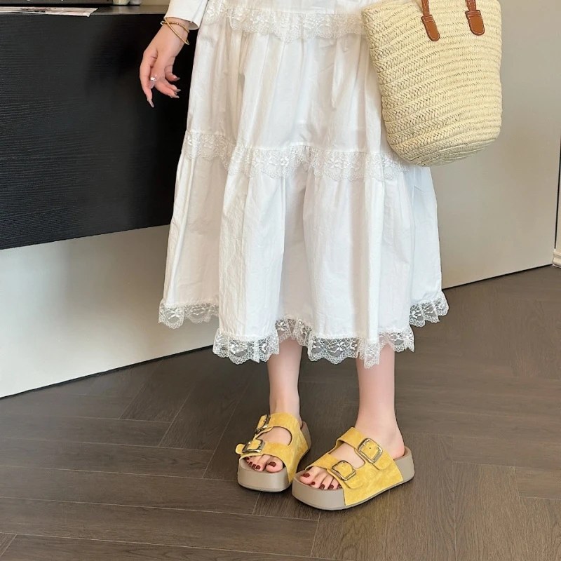 女款拖鞋 厚底舒适 懒人拖 5085