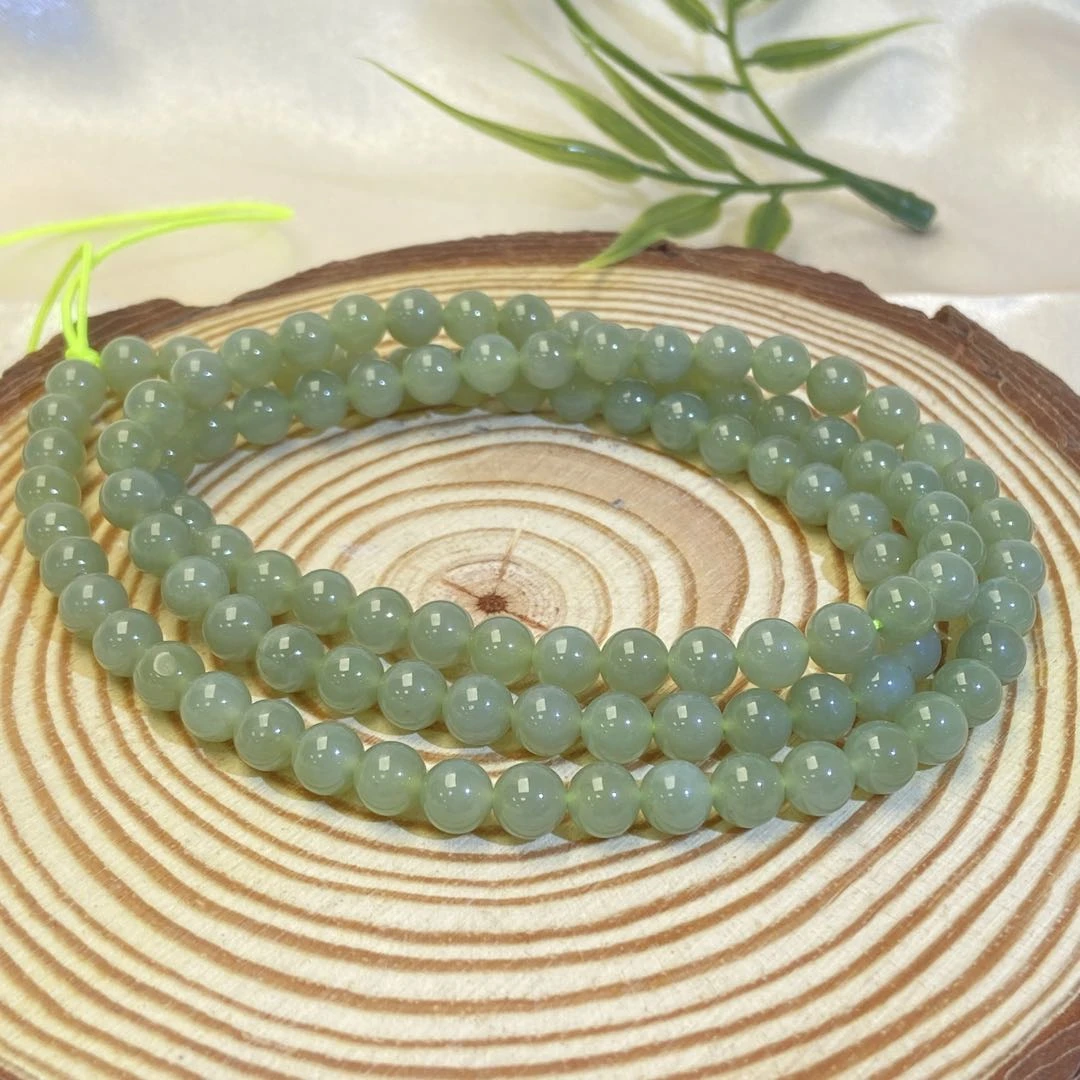 【星浩珠宝】和田玉项链4-2T144H498【多样性发一件】尺寸约5mm+