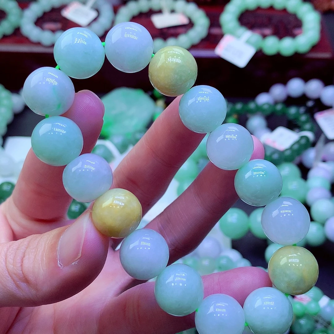 翡翠未镶嵌毛衣链