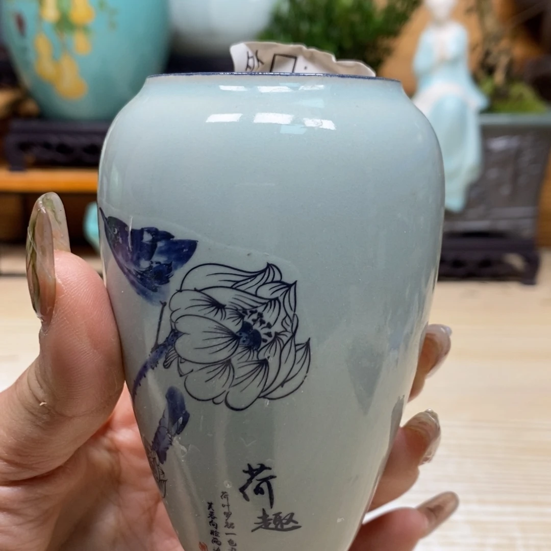 紫砂陶瓷艺术花盆陶瓷