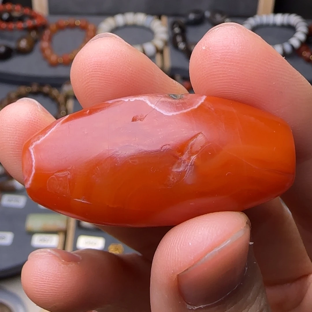 南红玛瑙未镶嵌颈饰老甘南