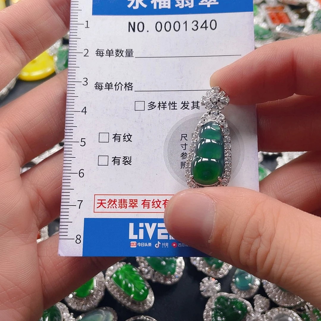 翡翠未镶嵌吊坠(不含链)