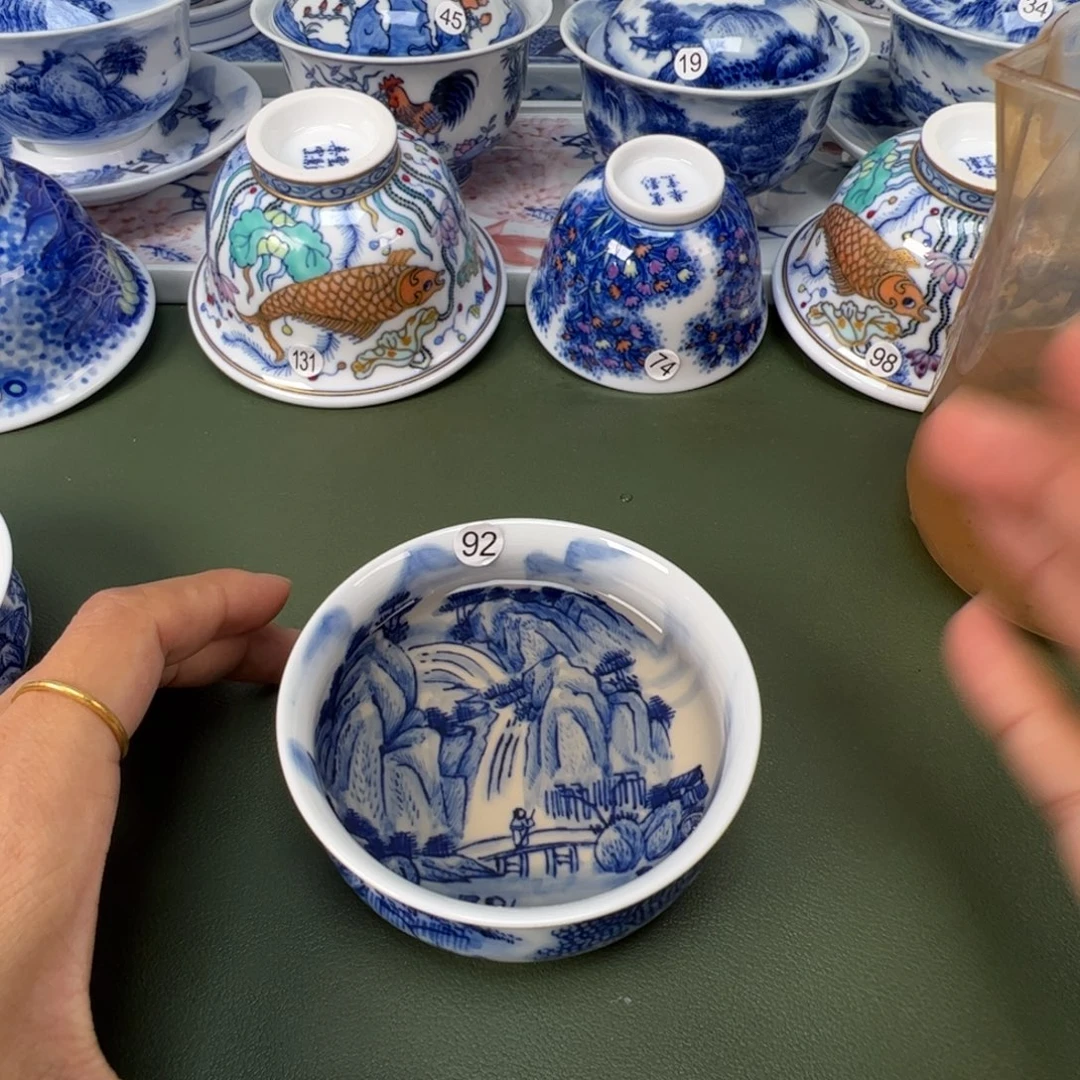 景德镇纯手工纯手绘茶具木木92