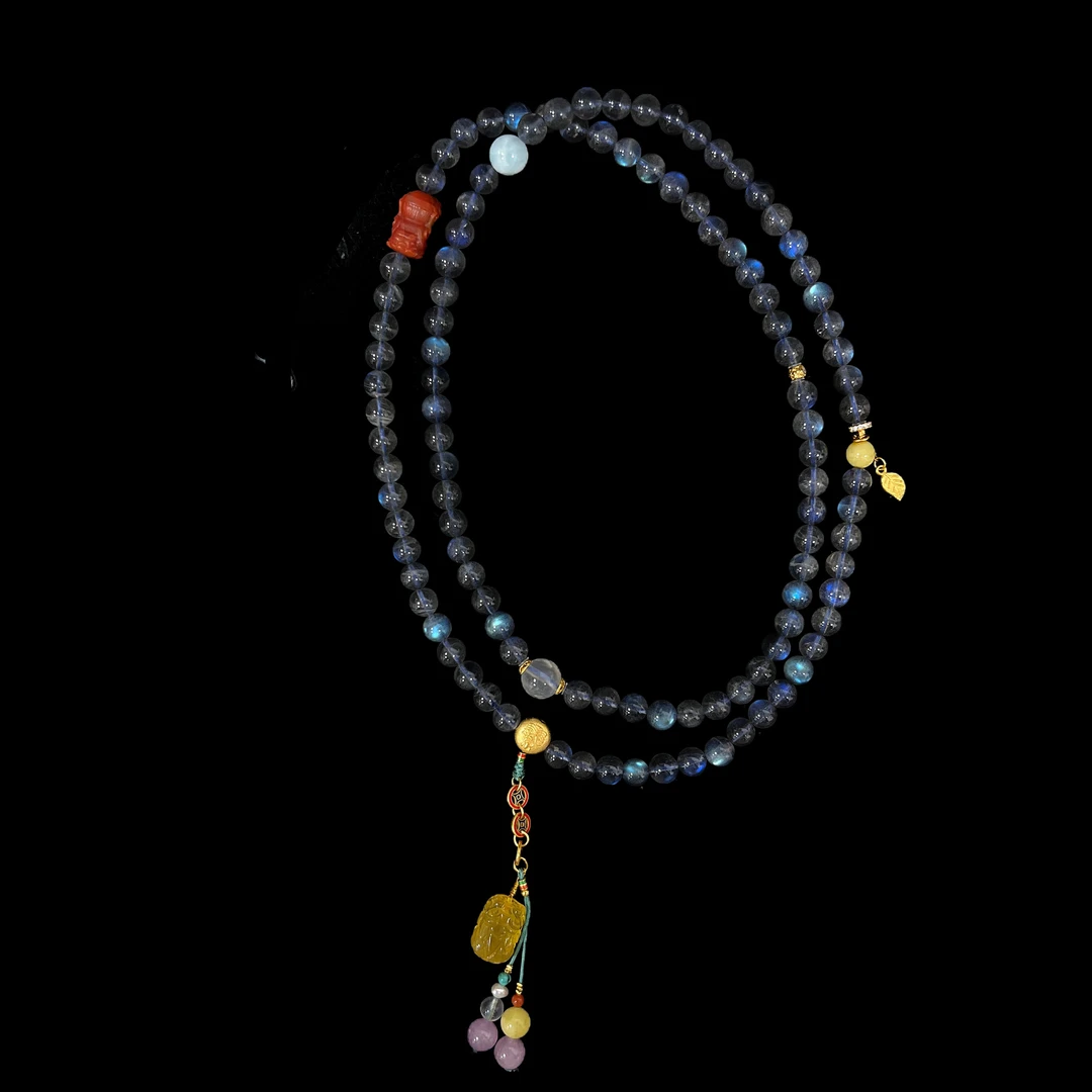 V4256月光石项链孤品、