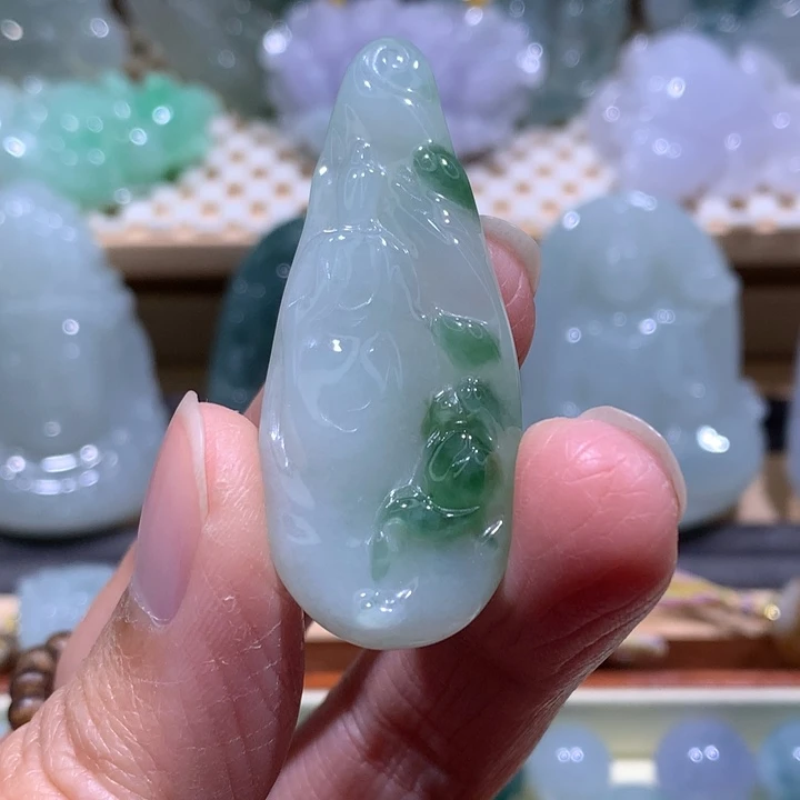 翡翠未镶嵌颈饰炸/无相观音