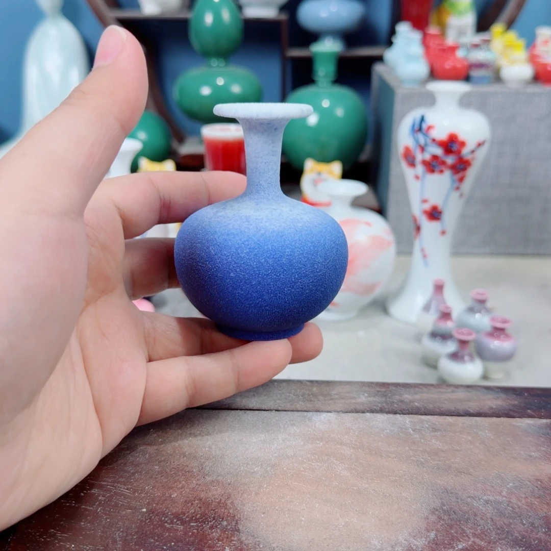 陶瓷手工小花器摆件