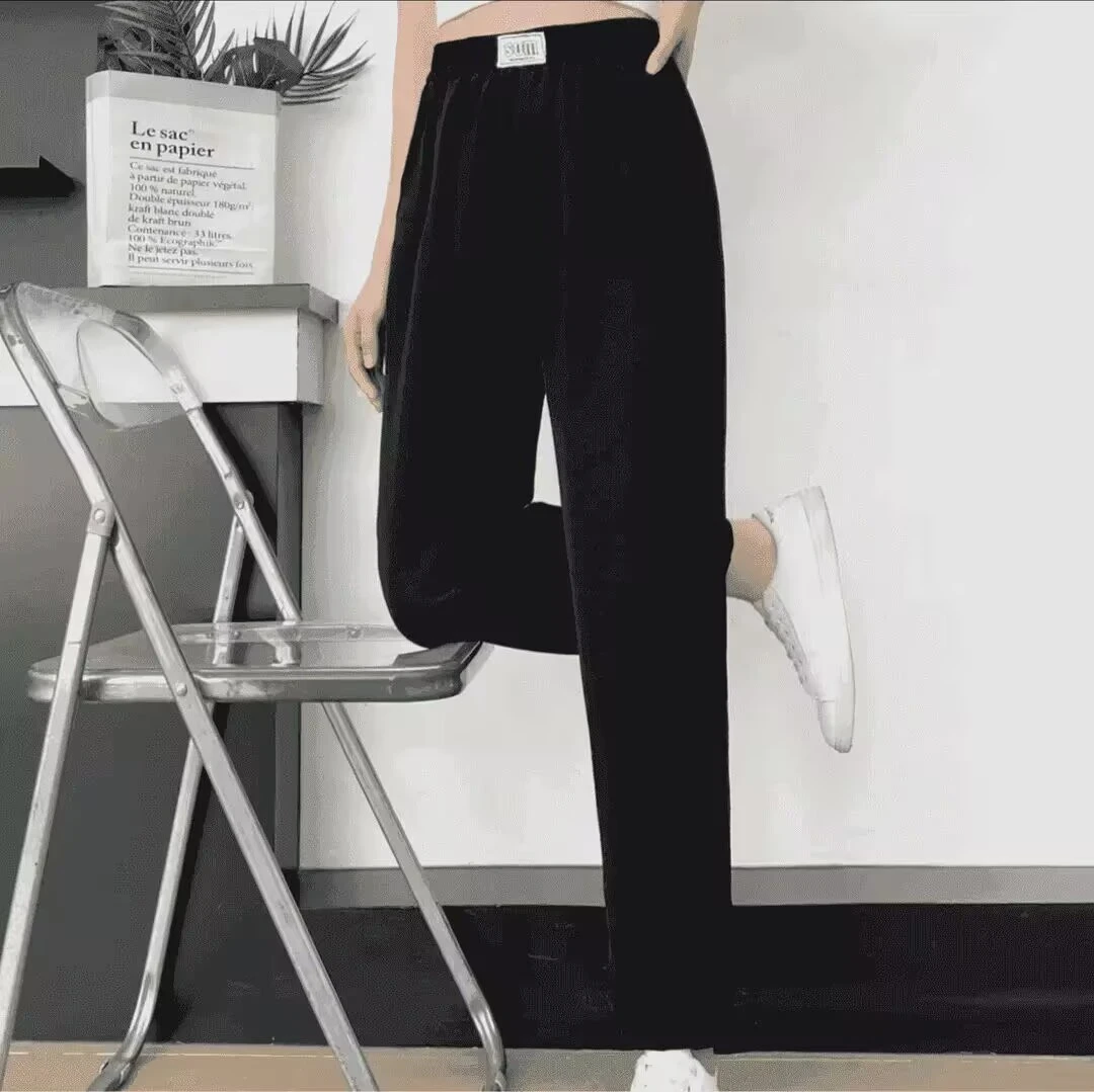 2025夏季新款高腰休闲薄款宽松中老年哈伦裤休闲夏季九分裤薄款