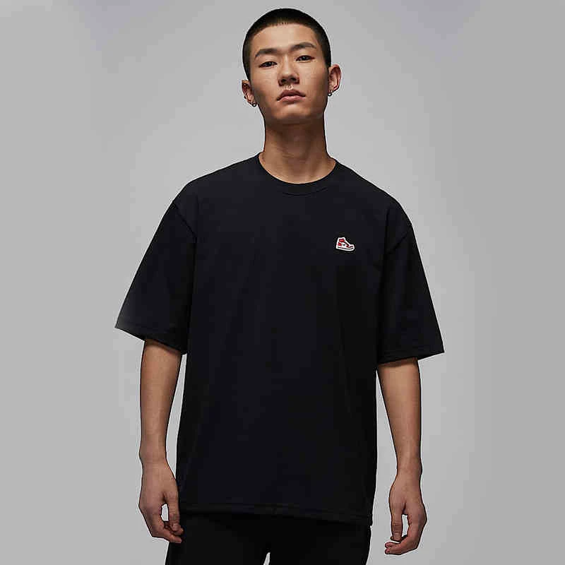 商场同款耐克Jordan男子短袖针织衫运动鞋贴片T恤 HJ2327010