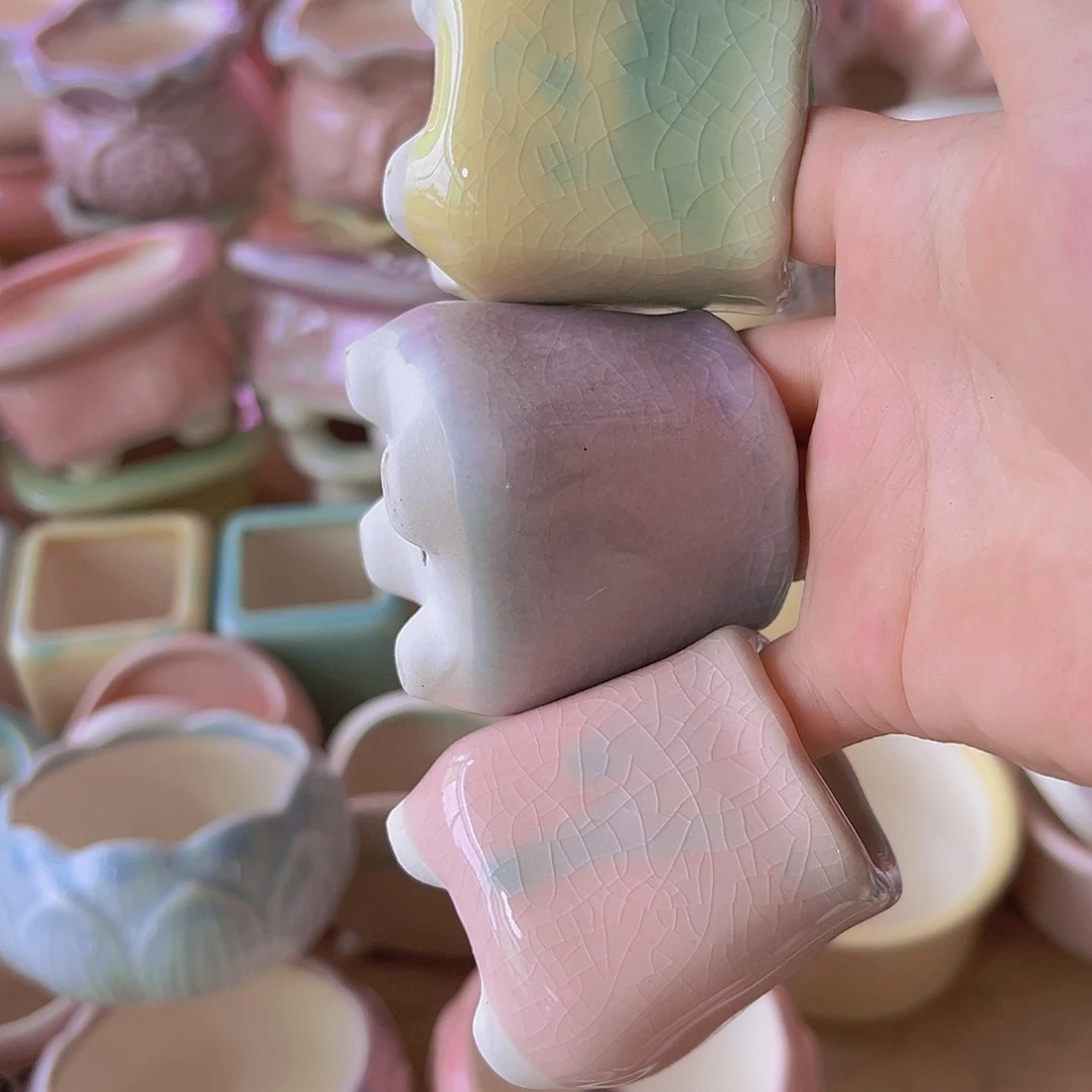 陶瓷花盆当场满12包邮