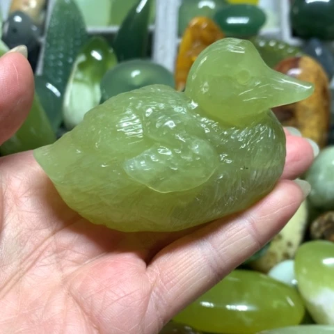 蛇纹石玉未镶嵌手把件