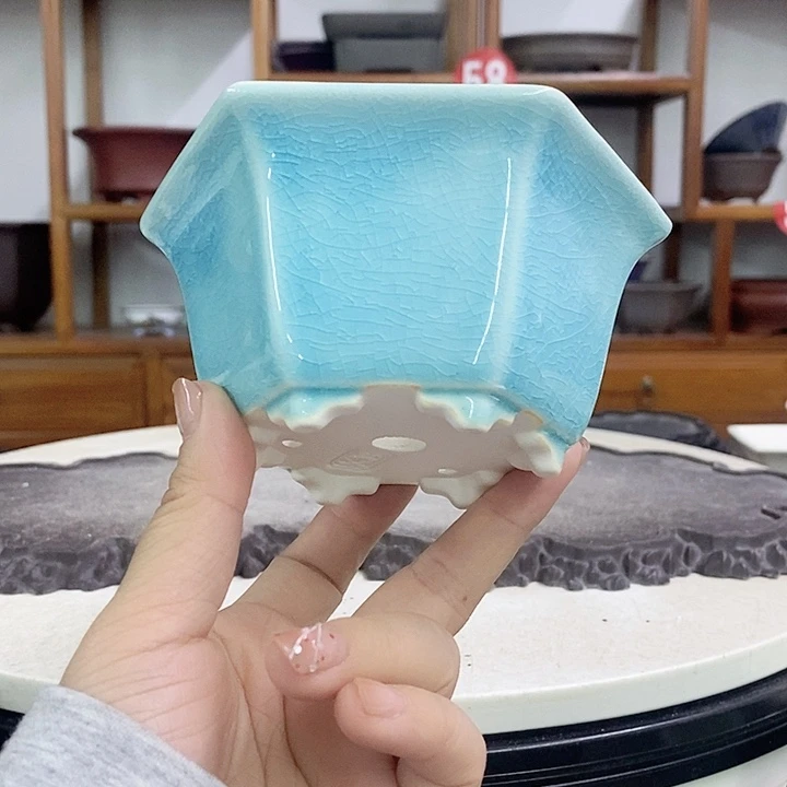 紫砂花盆瑕疵6-11。。。。