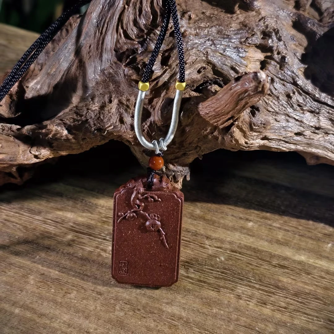 固元梅脖挂  泥塑制作 精致手工【闻思香堂】