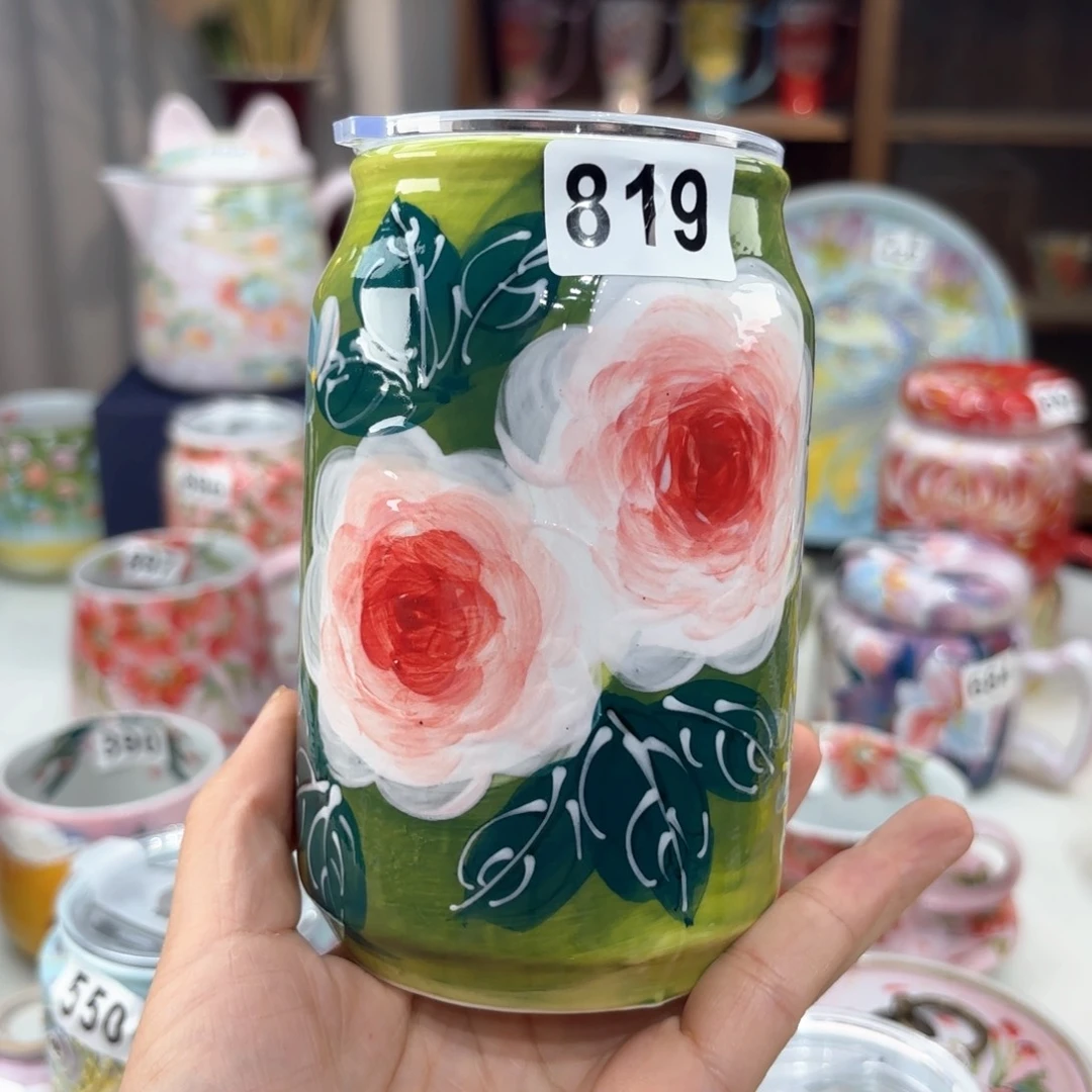 景德镇手绘高温釉下彩陶瓷茶具