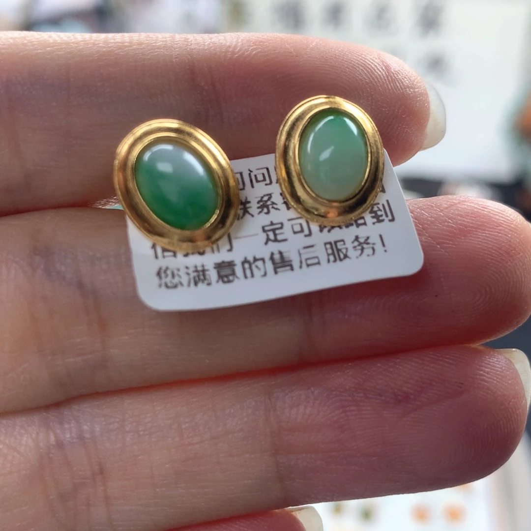 颈饰银S925镶嵌翡翠半***人