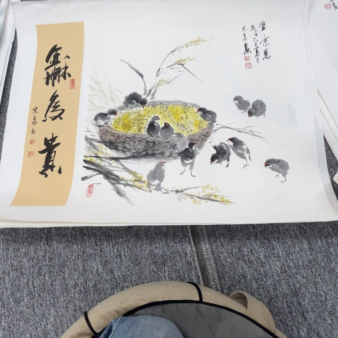 睿***了国画绘画作品多次参加80