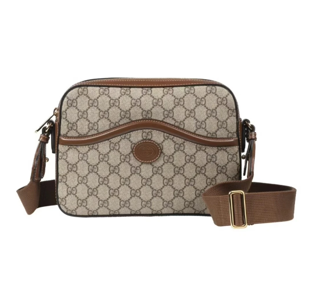 99新 GUCCI/古驰 GUCCI古驰 GG Retro系列 邮差包单肩斜挎包
