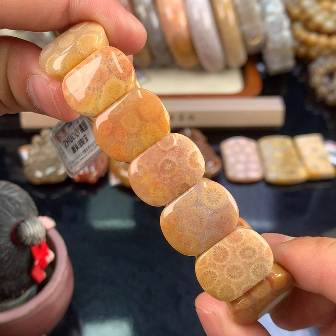 【闪购商品】硅化珊瑚（珊瑚玉）手镯未镶嵌37号