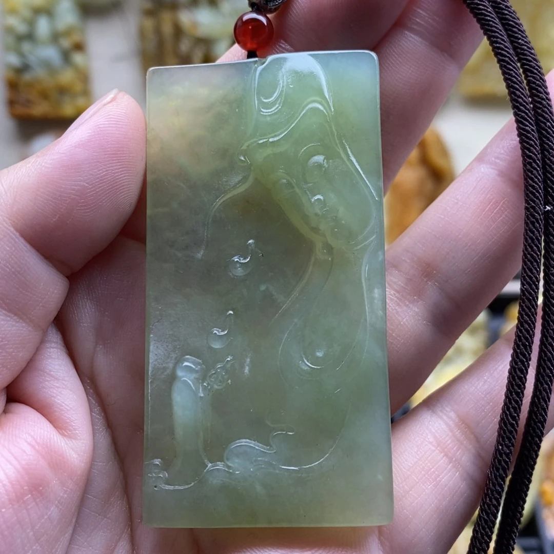 【闪购商品】未镶嵌岫玉颈饰观音