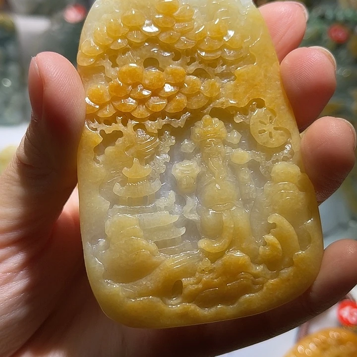 顺***水吊坠(不含链)未镶嵌翡翠