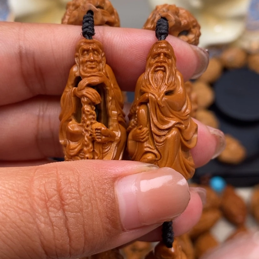 【闪购商品】橄榄核吊坠橄榄手工雕刻工艺