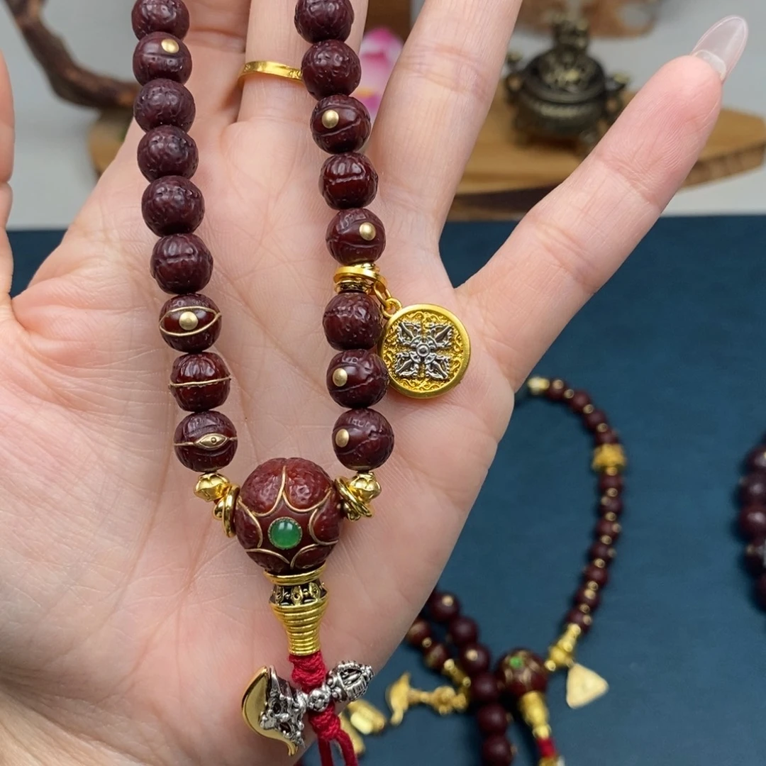 手串凤眼菩提手持金钉简配9