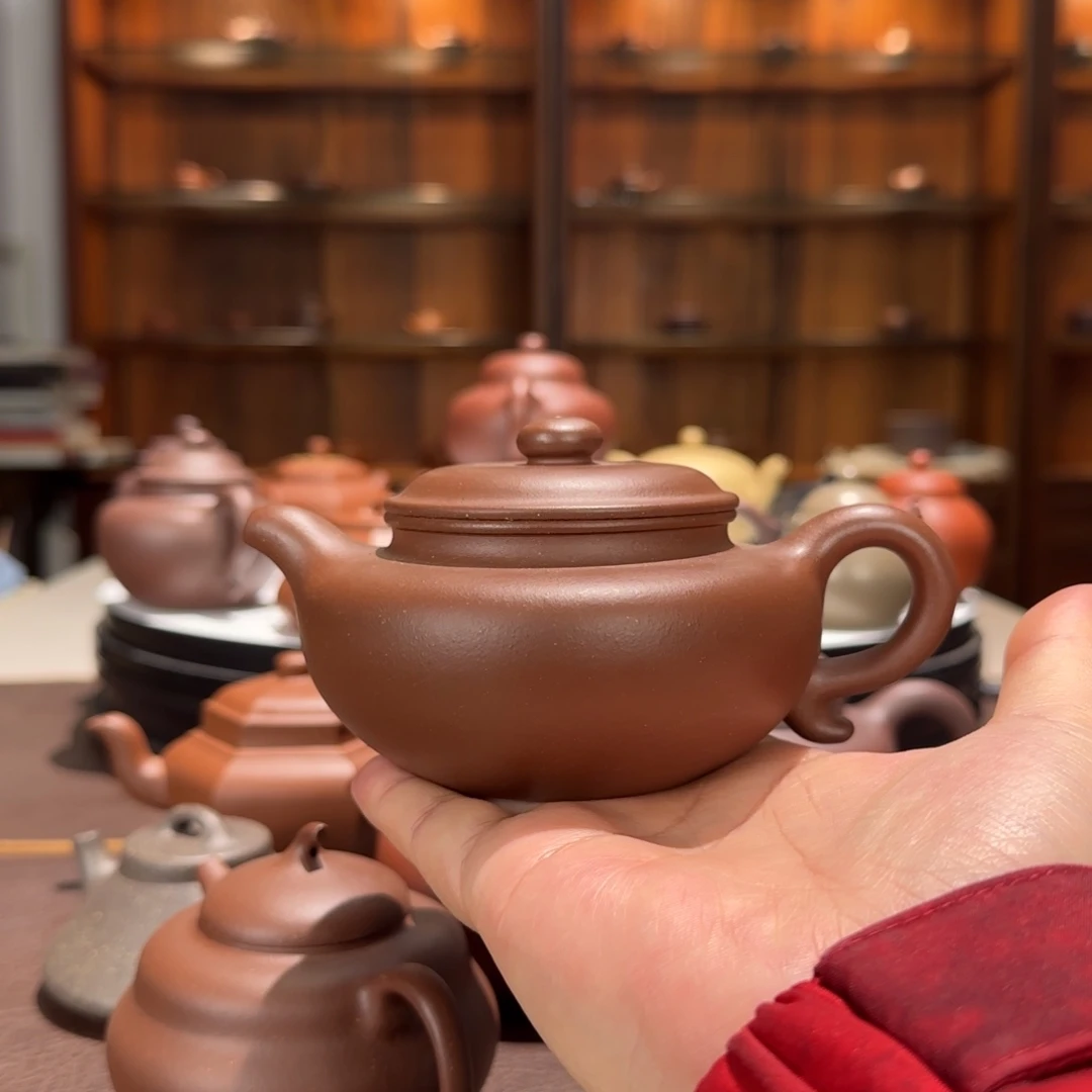 长***门茶壶紫砂紫泥仿古壶