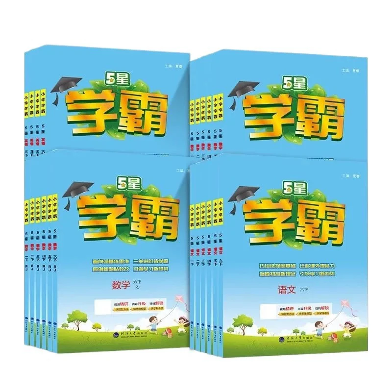 S 2025春 小学【下册】5星学霸 同步课时练 1-6年级语数英 4f