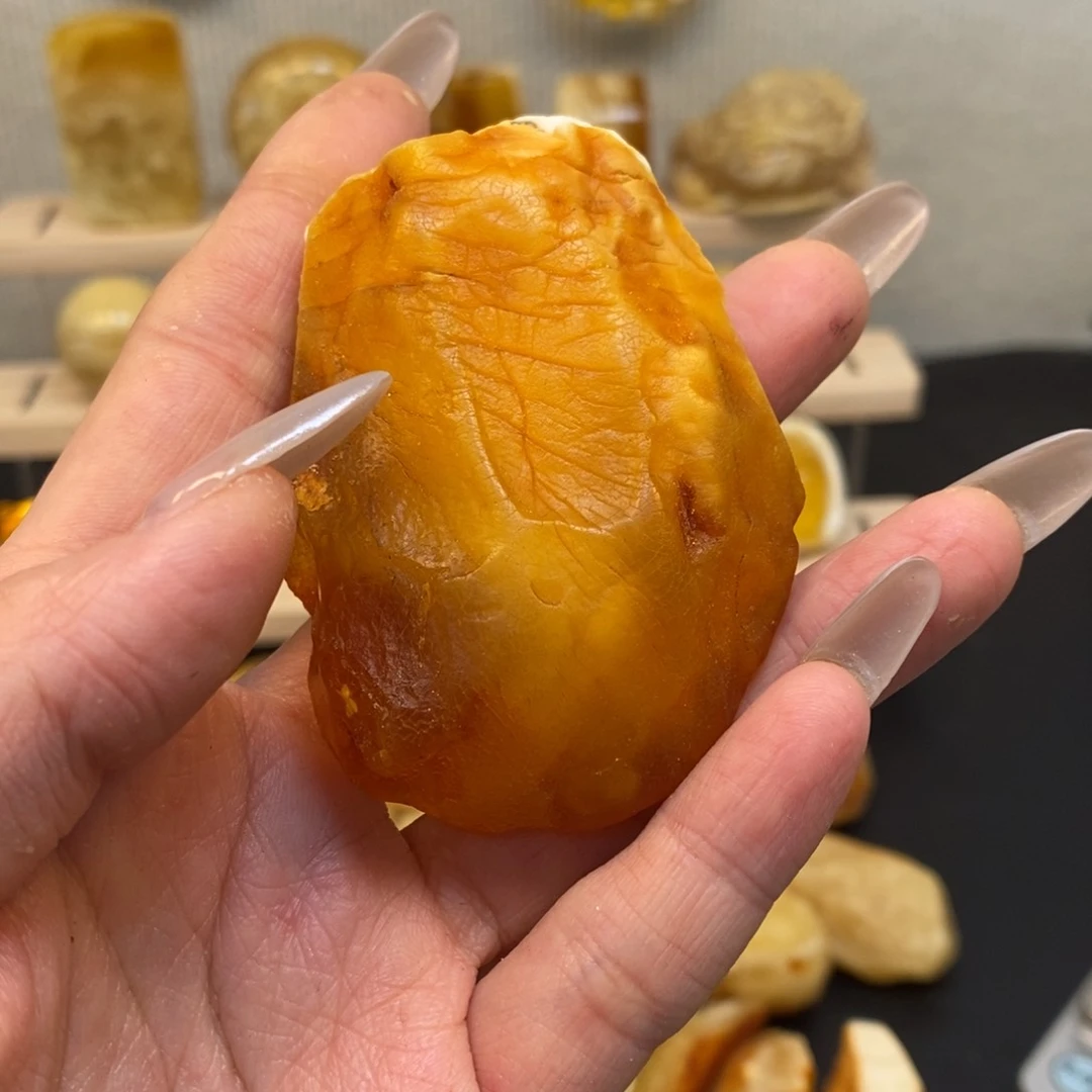 定制琥珀未镶嵌襌*纯天然蜜蜡原石定制不退不换