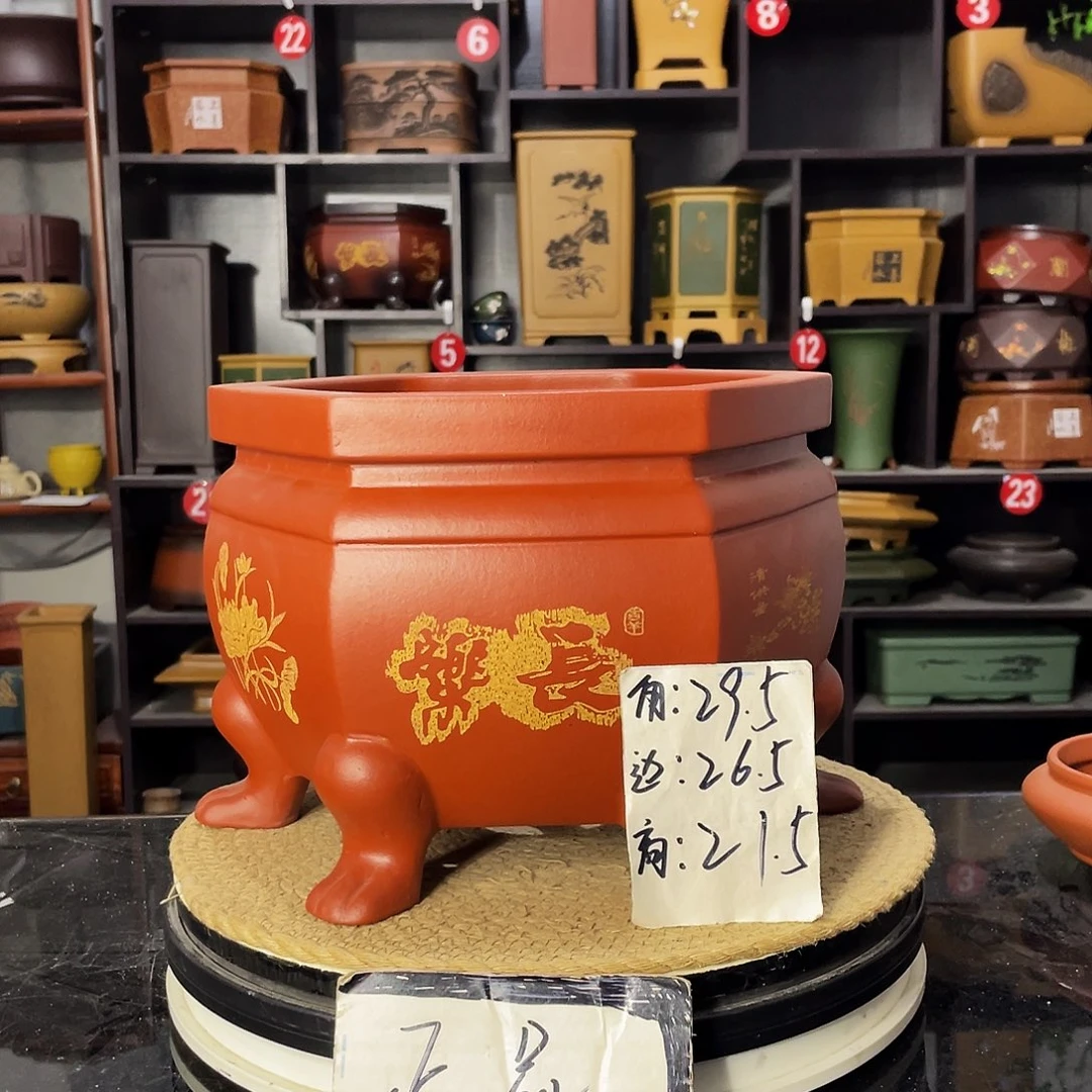 D-盆尚好紫砂花盆