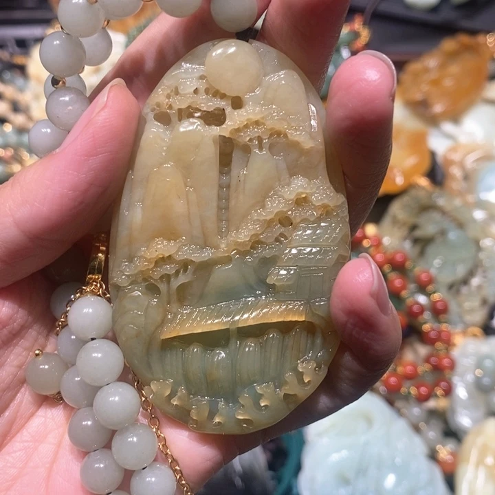 岫玉毛衣链未镶嵌