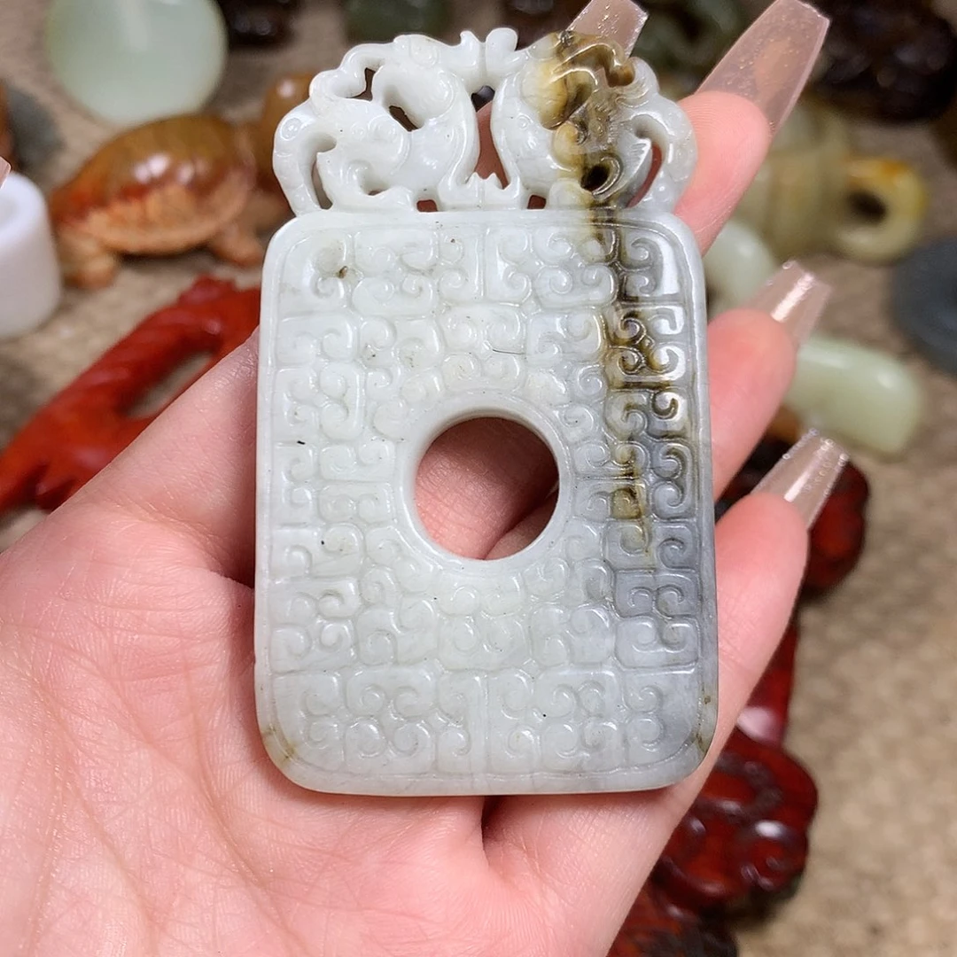 白玉菩提吊坠挂件