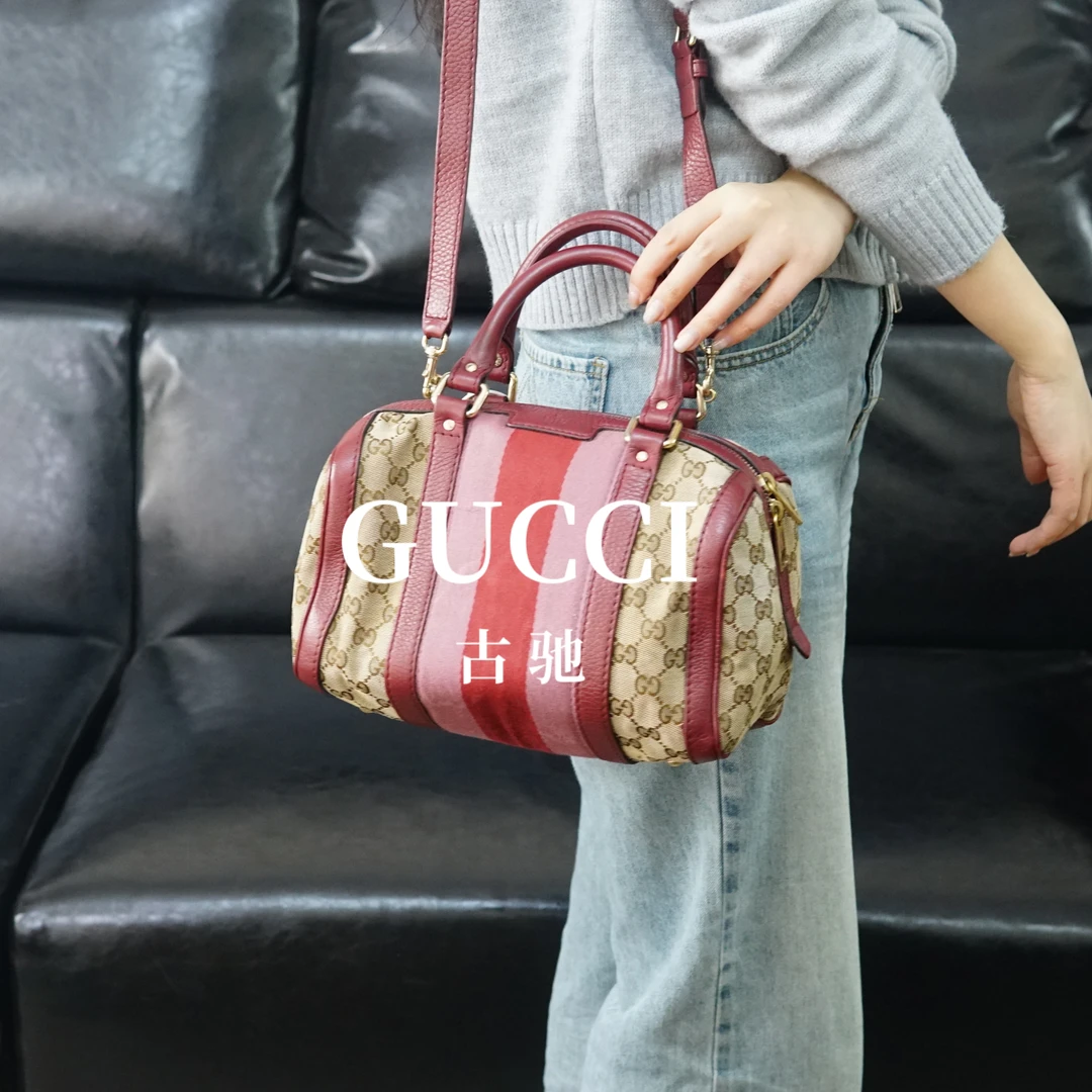 95新 GUCCI/古驰 老花枕头包/BB01724040/4040