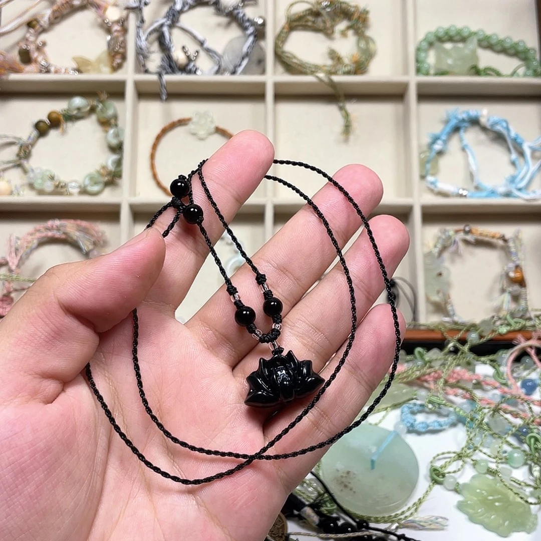 合金蛇纹石玉手链