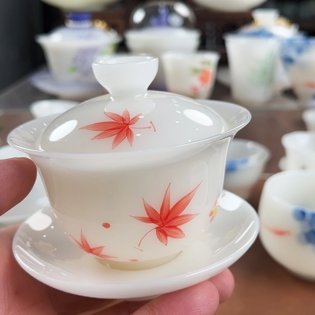 杯子陶璞玉陶瓷茶具系列手绘