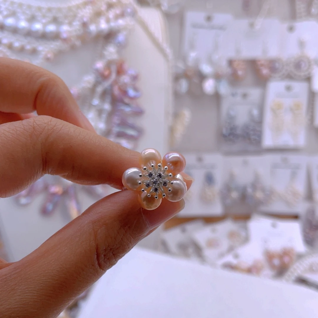 未镶嵌耳饰淡水珍珠