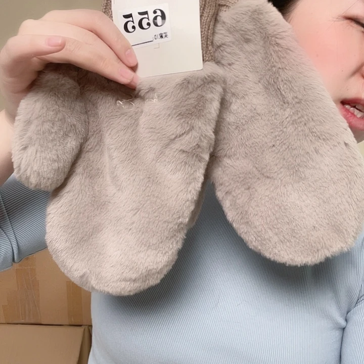 三醋酯纤维日本棕色孤品手套655