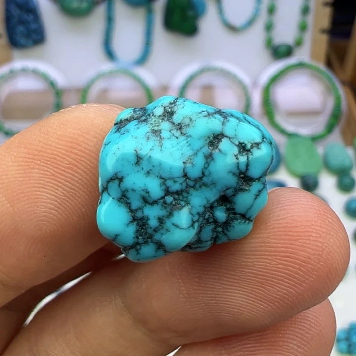 小***画云盖高瓷蓝网花随型