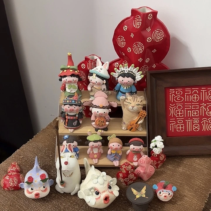 陶瓷摆件纯手工手绘