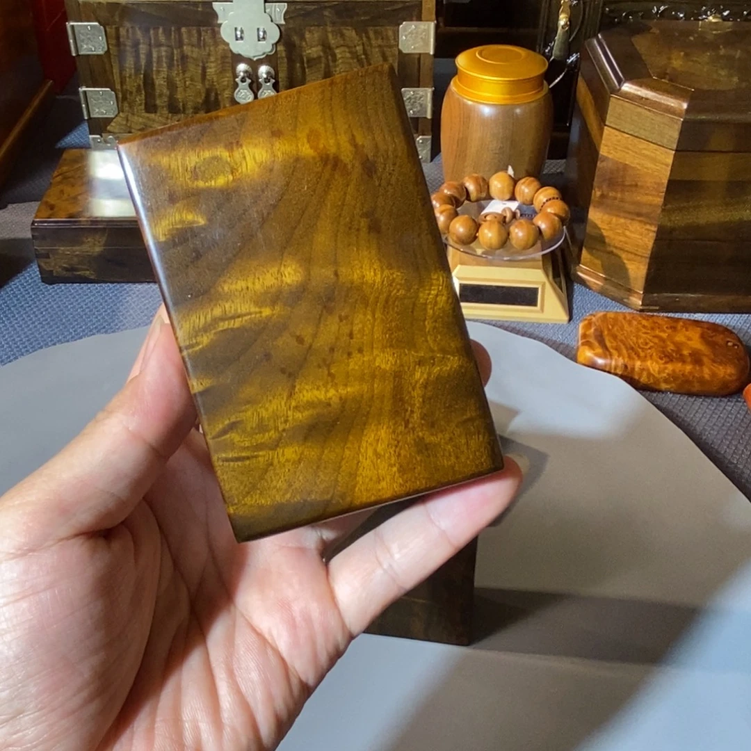 金丝楠粗支烟盒，阴沉