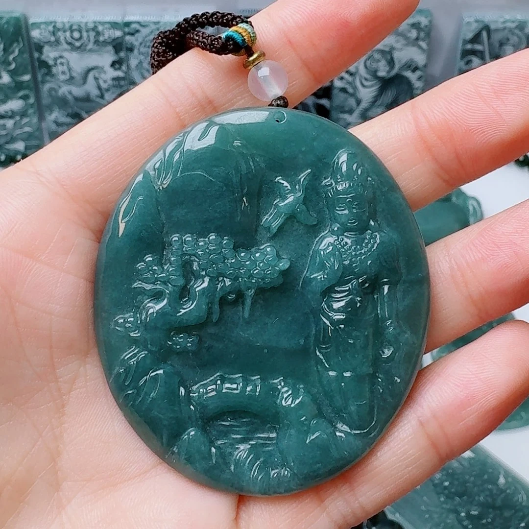 翡翠未镶嵌颈饰111